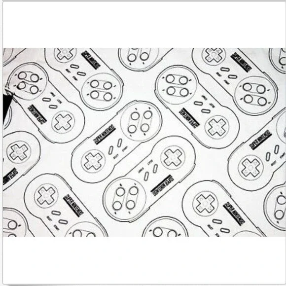 SNES Super‎ Nintendo Mens Controllers Retro Game Tee T-Shirt Size Large